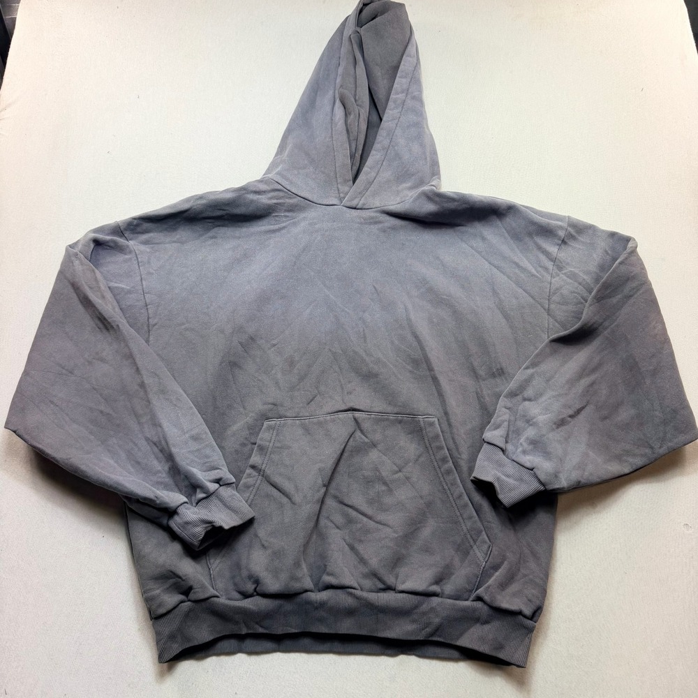 FORGIVENESS Hoodie Mens Extra Large Gray Fair Washed Oversized Pullover